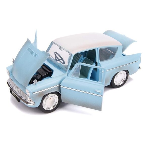 Jada Harry Potter 1:24 1959 Ford Anglia Die-cast Car and 2.75" Harry Potter Figu - Picture 4 of 9